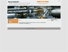 Tablet Screenshot of pmautosport.cz